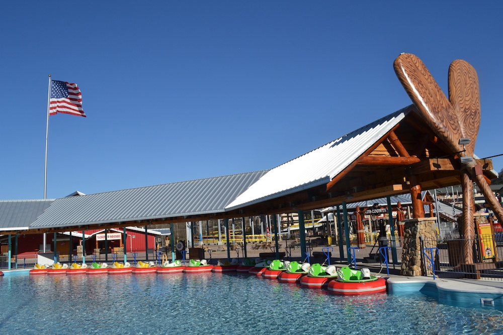 Bumper boats at the Track